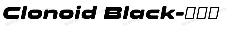 Clonoid Black字体转换